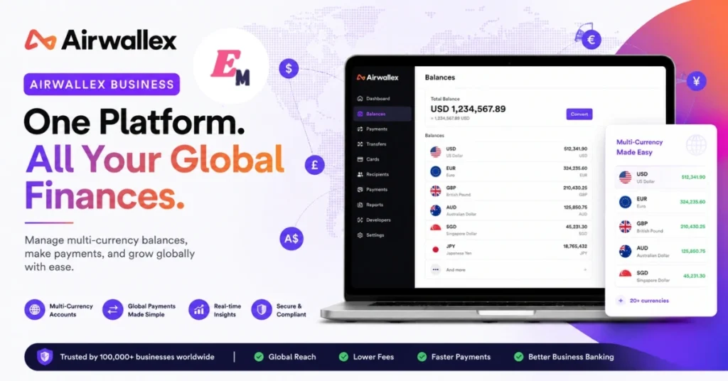 Airwallex Multi-Currency Business Accounts