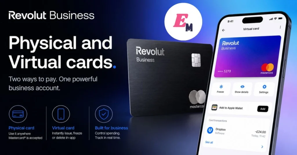 Physical and Virtual Business Cards Revolut Business