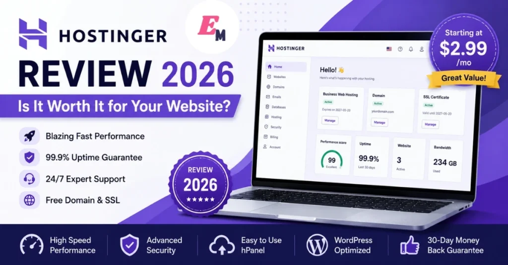 Hostinger Review 2026 Is It Worth It for Your Website