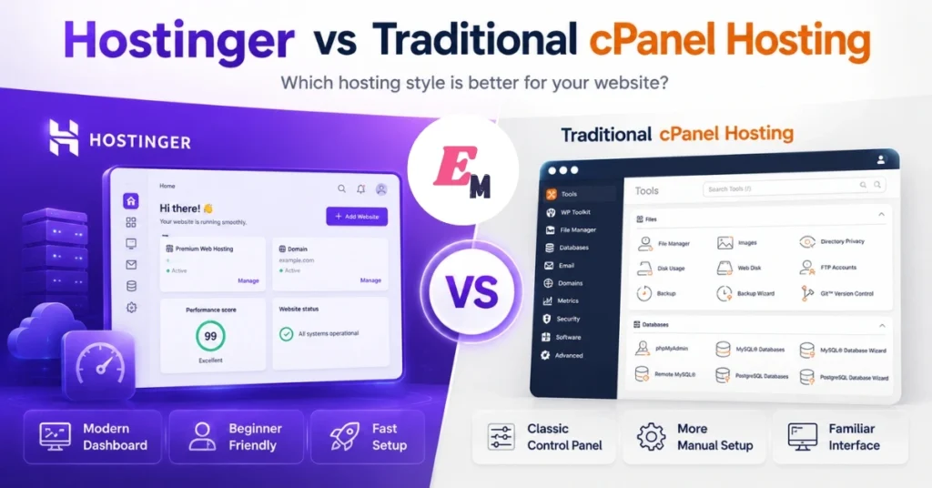 Hostinger vs Traditional cPanel Hosting