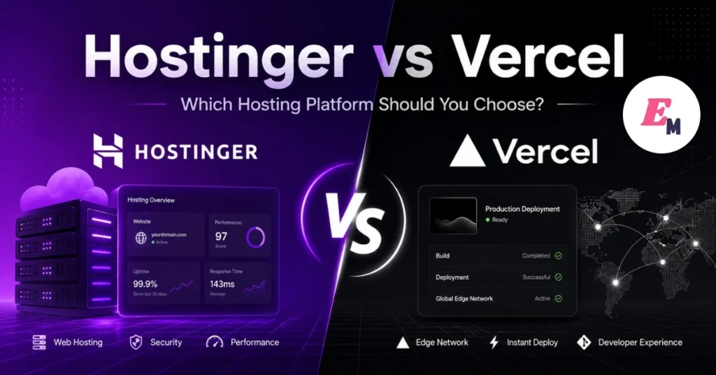 Hostinger vs Vercel Which Hosting Platform Should You Choose