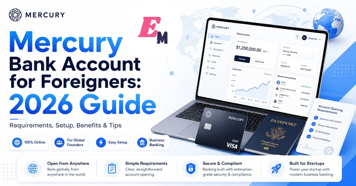 Mercury Bank Account for Foreigners 2026 Guide