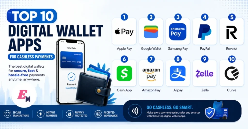 Top 10 Digital Wallet Apps for Cashless Payments